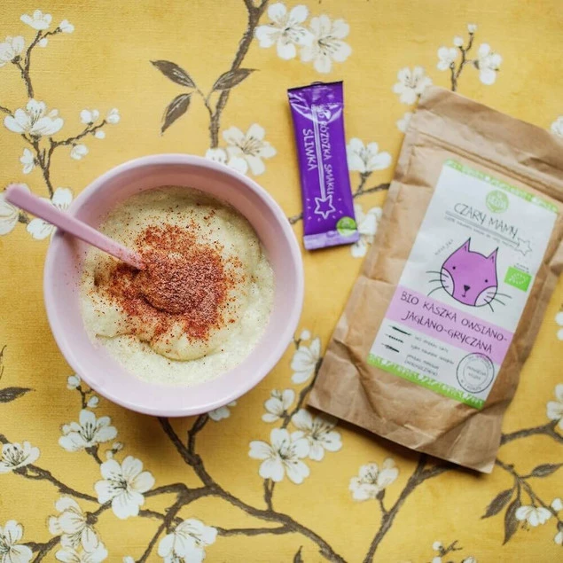 HELPA Ekologiczna Kaszka Dla Dzieci Bio Owsiano - Jaglano - Gryczana 200g_3