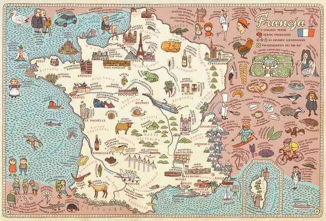 Mapy Obrazkowa Podróż Po Lądach Morzach... Mizielińscy 6+ Dwie Siostry_2