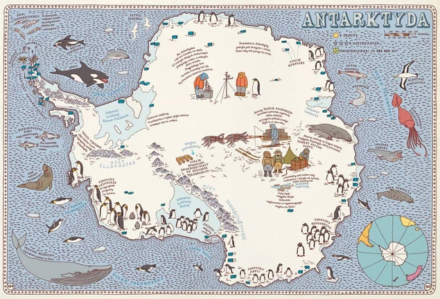 Mapy Obrazkowa Podróż Po Lądach Morzach... Mizielińscy 6+ Dwie Siostry_4