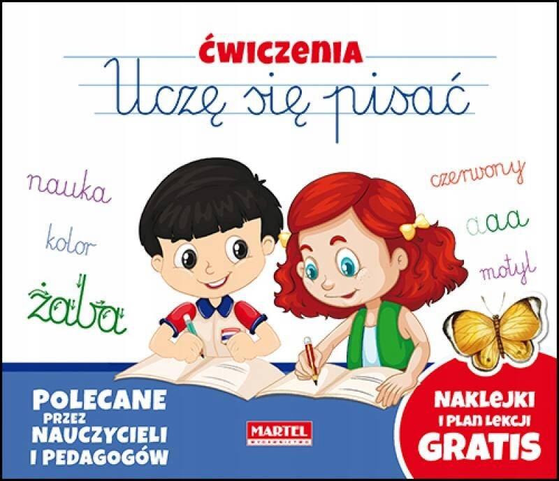 Uczę Się Pisać Ćwiczenia Nauka I Zabawa + Naklejki Plan Lekcji Martel_1