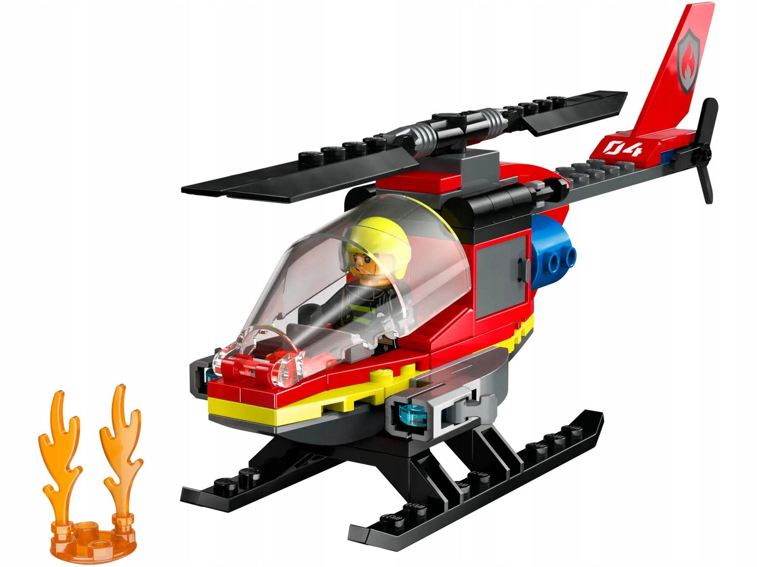 LEGO City Strażacki Helikopter Ratunkowy 85el. 5+ 60411_2