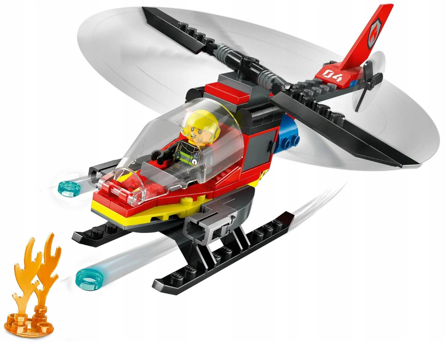 LEGO City Strażacki Helikopter Ratunkowy 85el. 5+ 60411_3