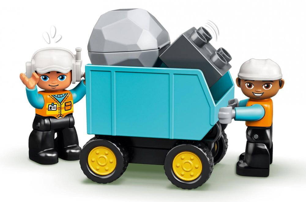 LEGO Duplo Ciężarówka i Koparka Gąsienicowa 20el. 2+ 10931_4