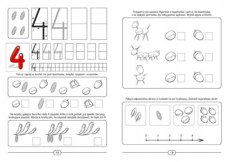 Uczymy Się Liczyć Nauka Liczenia + Naklejki Renata Pitala Greg_2