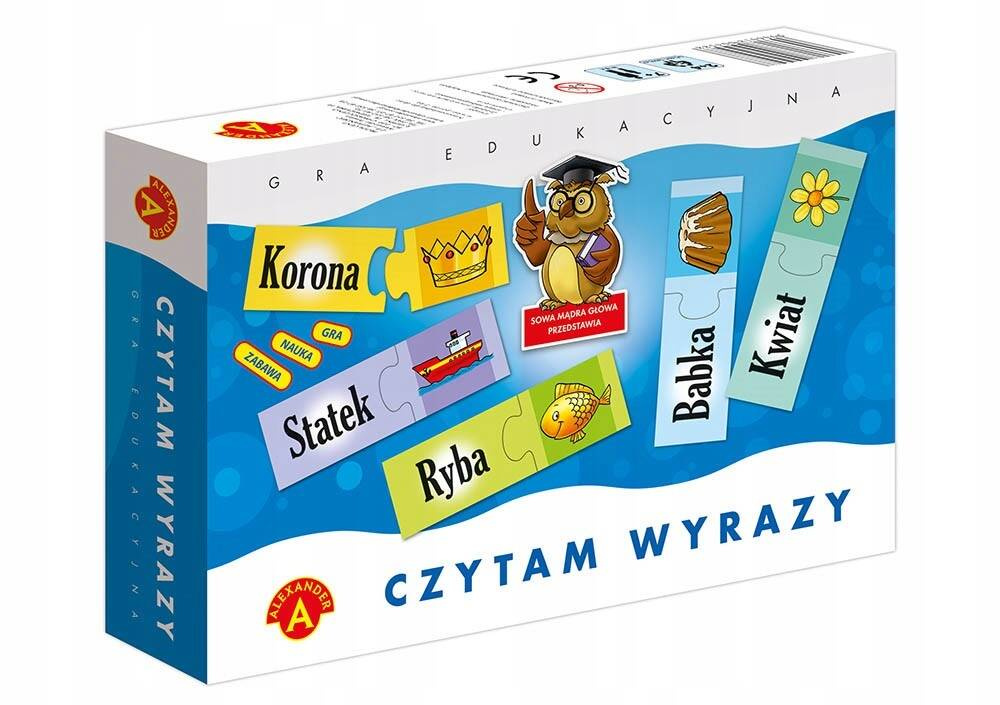 Czytam Wyrazy Gra Edukacyjna Puzzle Układanka 5+ Alexander 0479_1