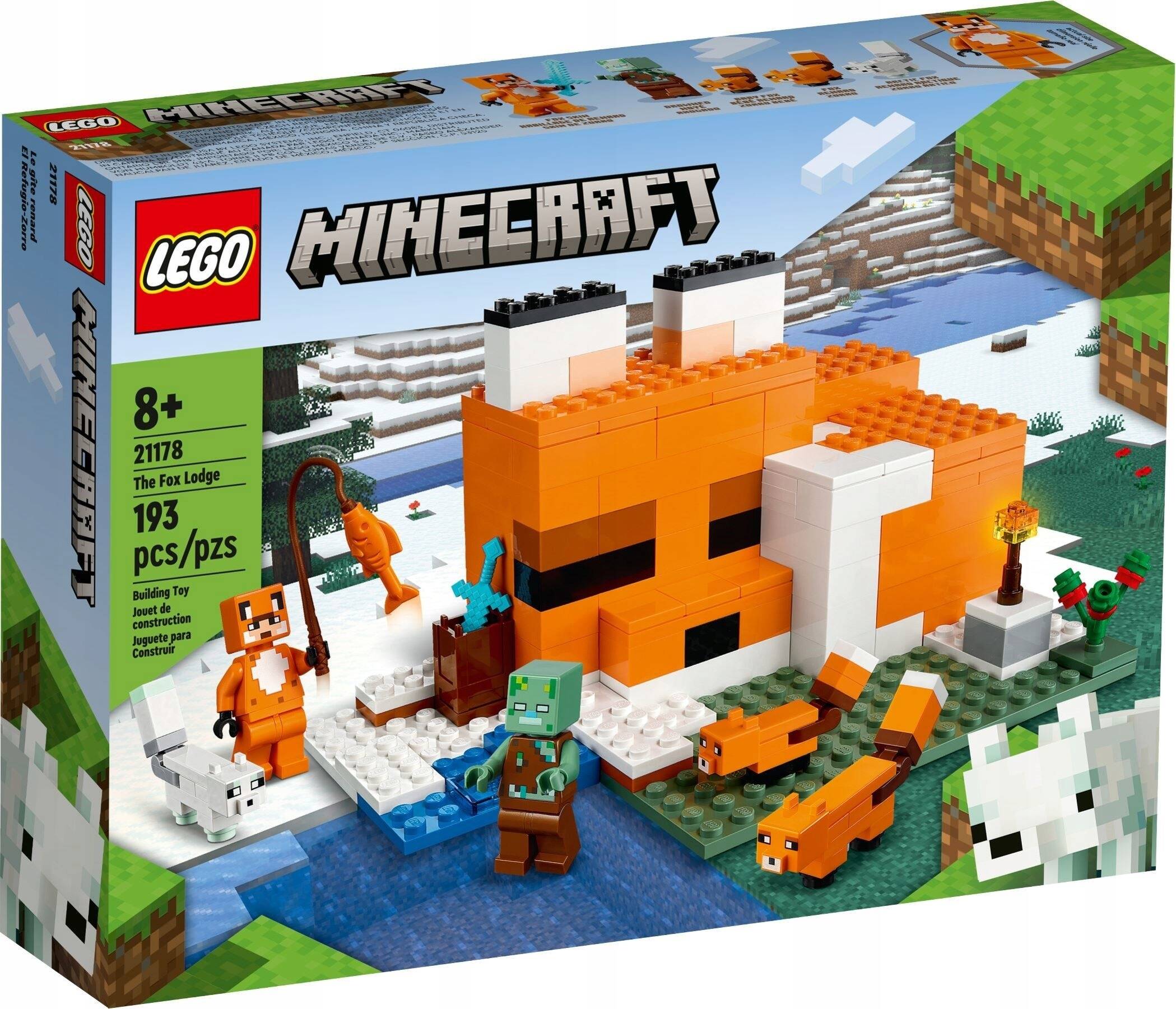 LEGO Minecraft Siedlisko Lisów 193el. 8+ 21178_10