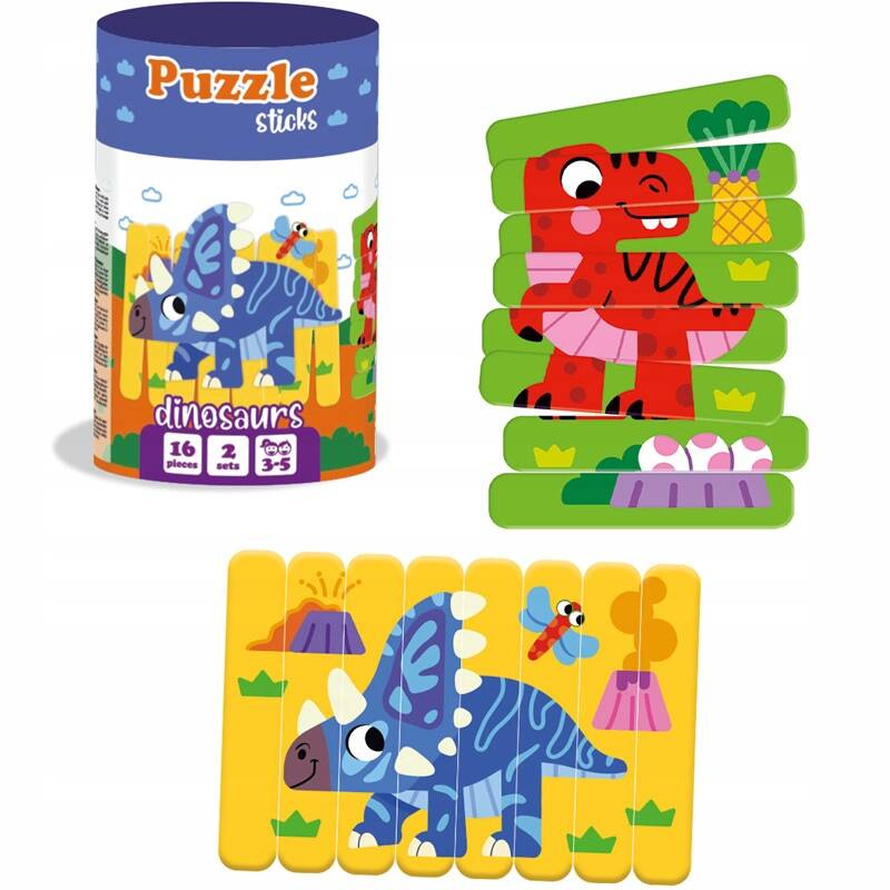 Puzzle sticks. Dinozaury_1