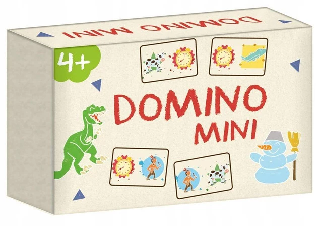 Gra Domino Mini Ćwiczy Koncentrację Uczy Logicznego Myślenia 4+ Kangur_2