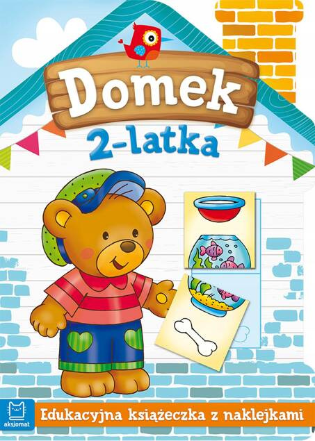 Edukacyjna Książeczka Domek 2-latka Z Naklejkami 2+ Aksjomat_1