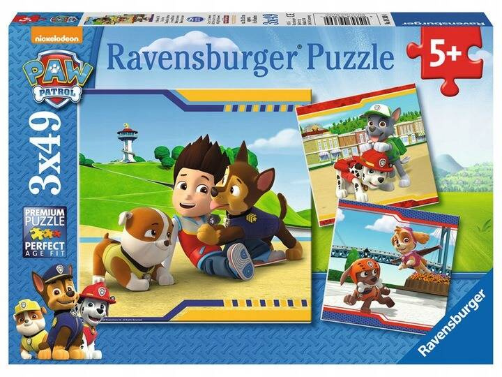 RAVENSBURGER PUZZLE 3x49 EL. PSI PATROL_1