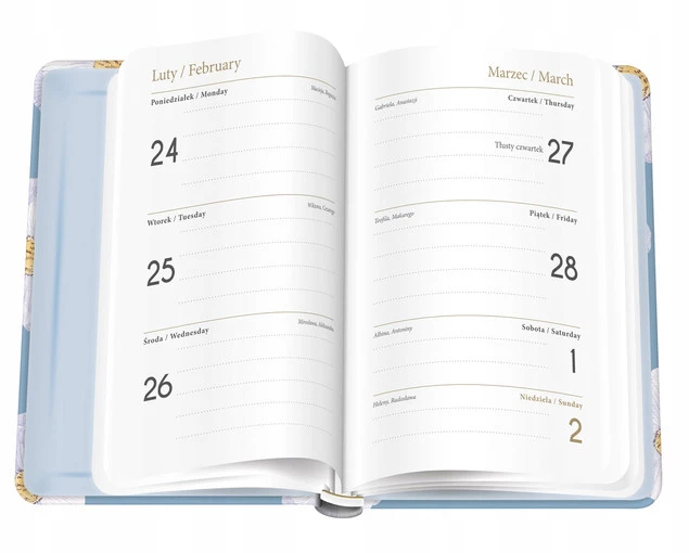 Kalendarz Książkowy Tygodniowy 2025 A6 192 Mat+UV GARDEN Interdruk_2
