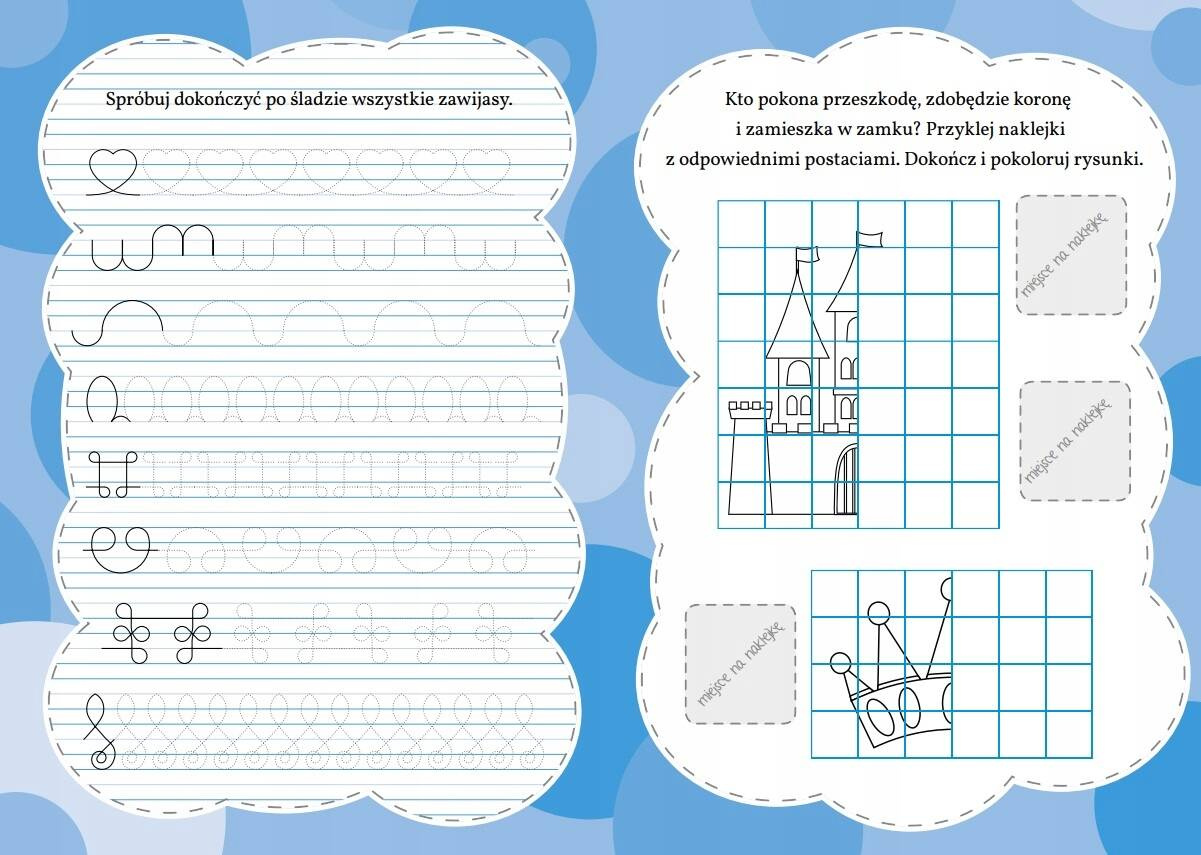 Uczę Się Pisać Szlaczki + NAKLEJKI Skrzat_2