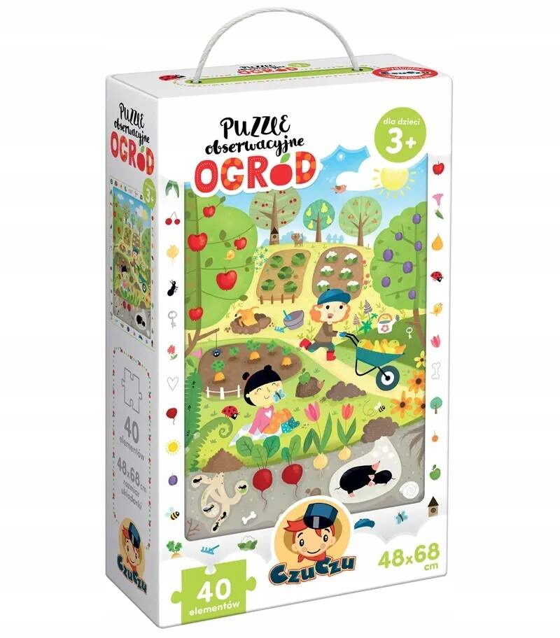 CzuCzu Puzzle obserwacyjne 40 el. Ogród układanka_1