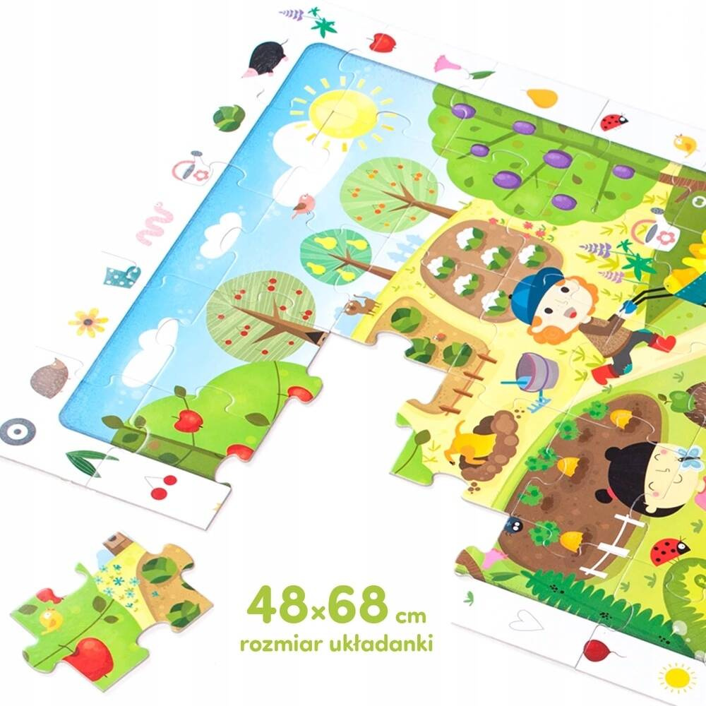 CzuCzu Puzzle obserwacyjne 40 el. Ogród układanka_3