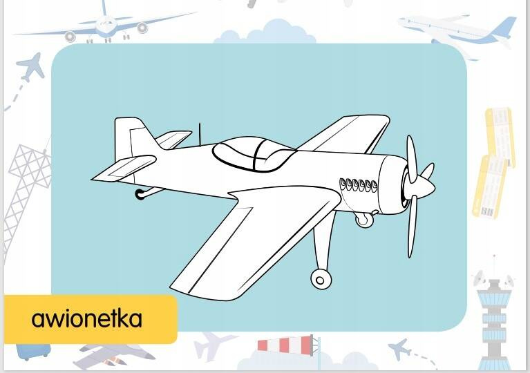 Kolorowanka Z Tatuażami Samoloty 3+ Skrzat_3