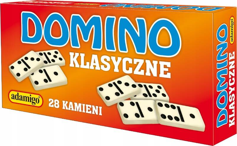 Gra Domino Klasyczne 28 Plastikowych Kamieni 8+ Adamigo_1