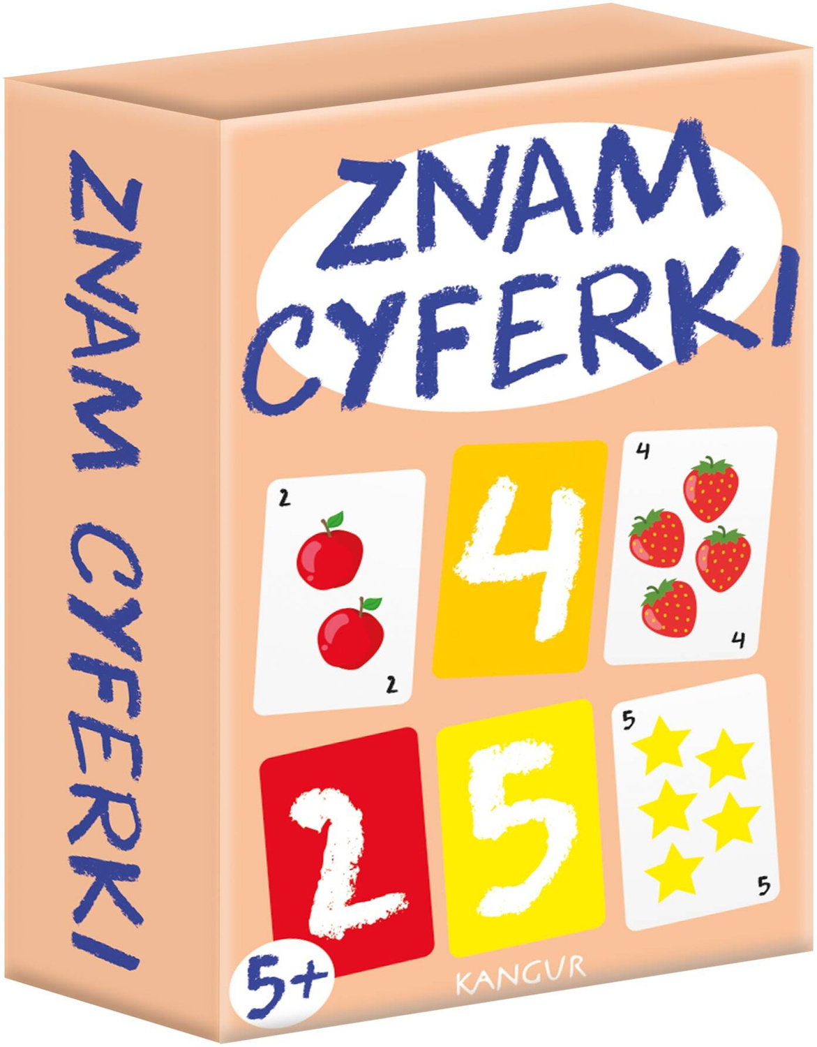 Znam Cyferki Mini Gra Karty Edukacyjne Do Nauki Cyfr 5+ Kangur_1