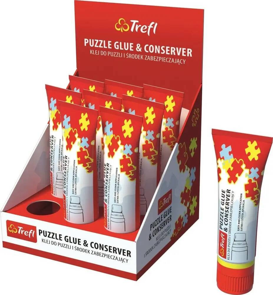 Klej Do Puzzli i Środek Zabezpieczający Z Gąbeczką 70ml Trefl_1