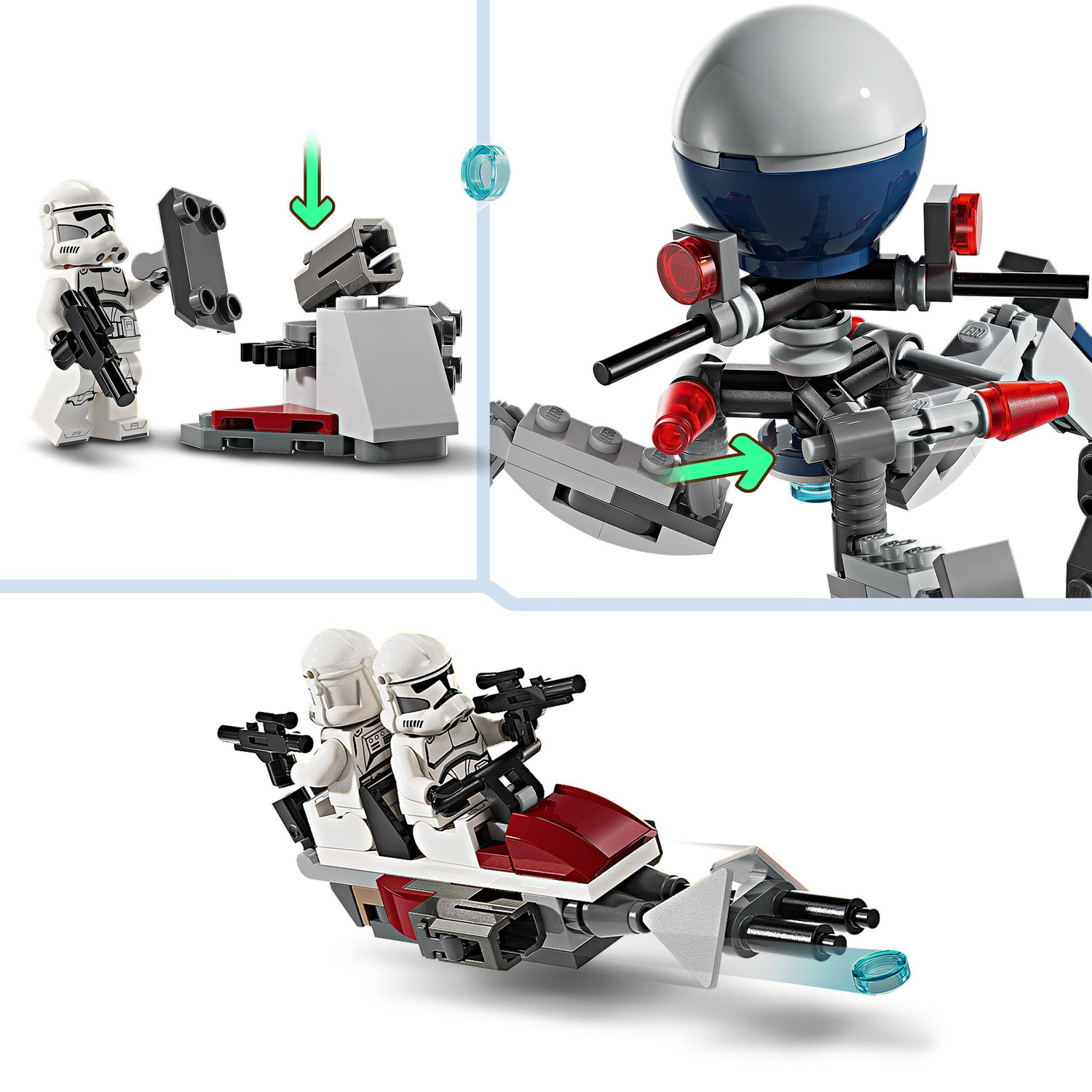 LEGO Star Wars Zestaw Bitewny Z Żołnierzem Droidem Bojowym 215el. 7+ 75372_10