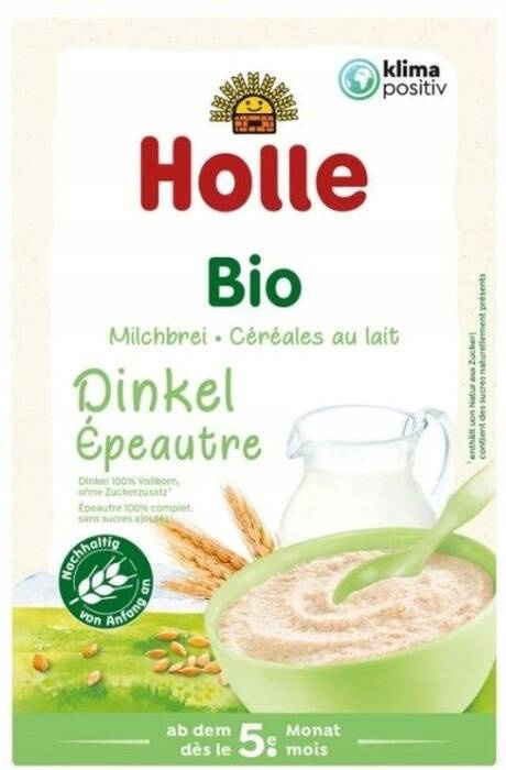 3x HOLLE BIO Kaszka Owsiana Mleczno Orkiszowa Zbożowo Owocowa Bezmleczna_3