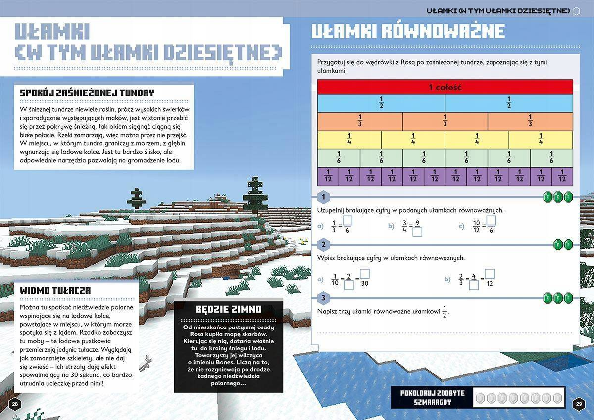 Minecraft Matematyka Megazadania D. Lipscombe K. Pate 11+ HarperKids_2