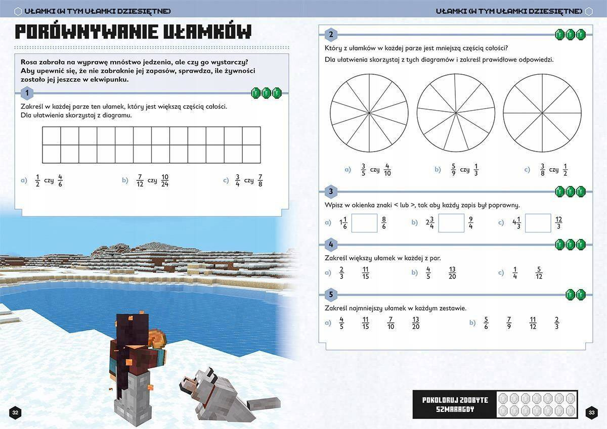 Minecraft Matematyka Megazadania D. Lipscombe K. Pate 11+ HarperKids_4