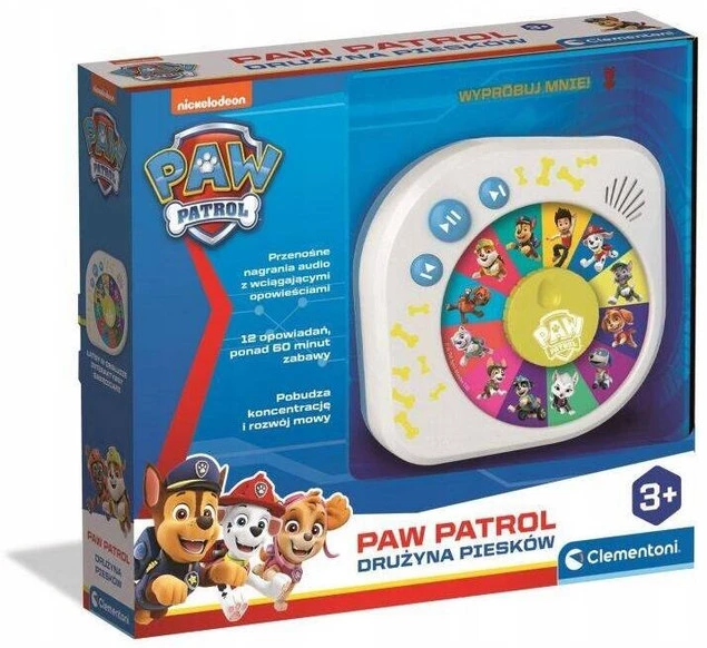Gawędziarz Przenośny Interaktywna Zabawka Psi Patrol Dźwięk 3+ Clementoni_1