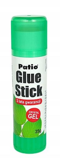 Klej W Sztyfcie Przezroczysty Szkolny Biurowy 35g Patio_1
