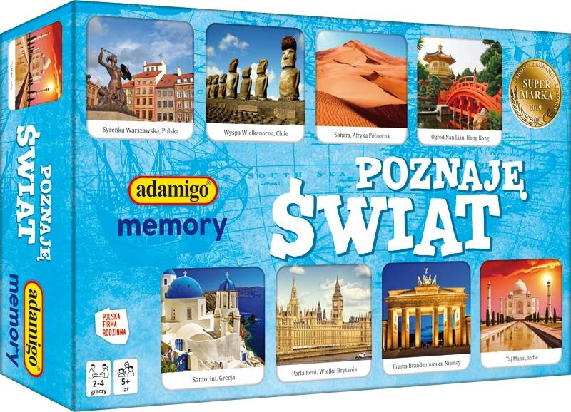 Gra Memory Poznaję Świat Pamięciowa Dla Dzieci 5+ Adamigo_1