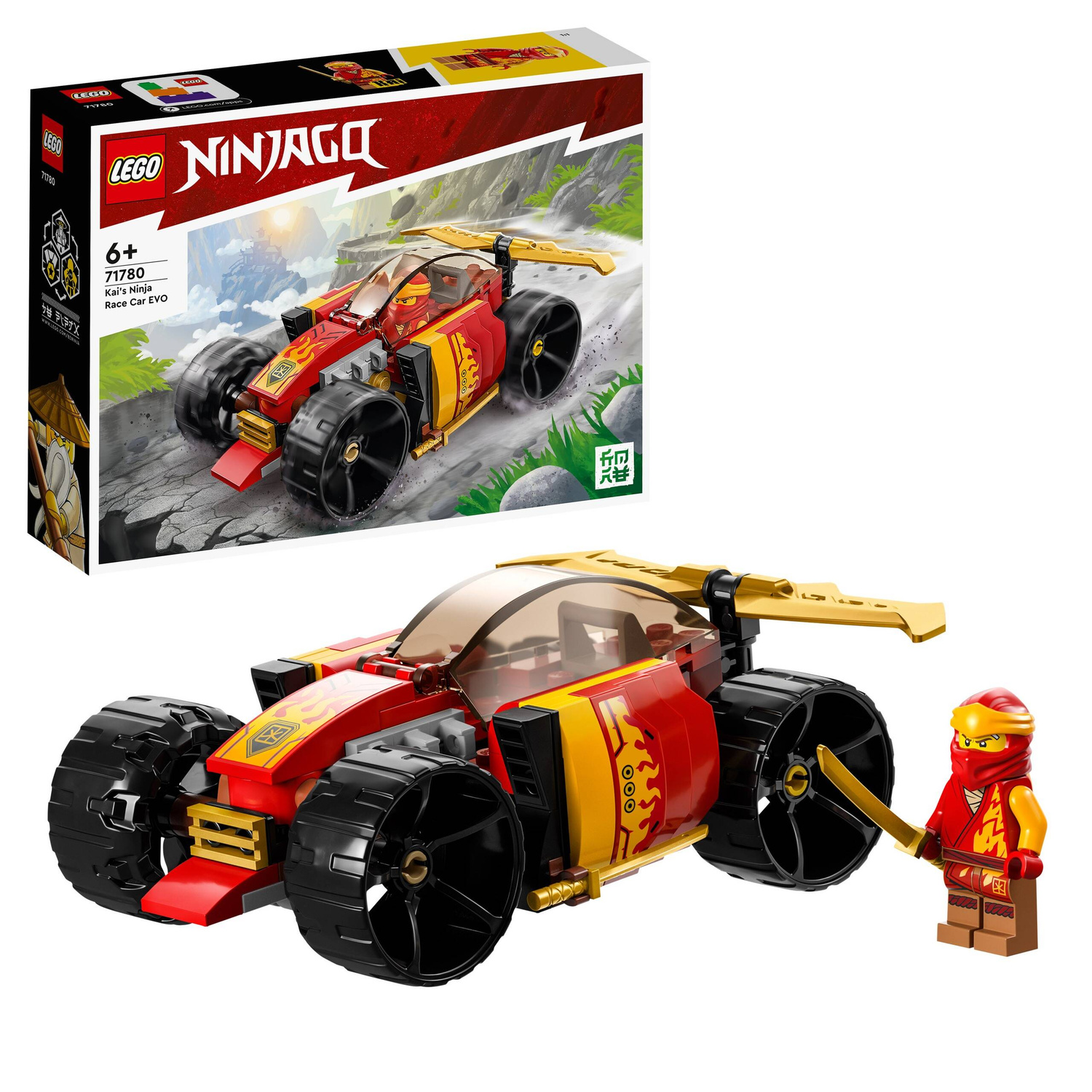 LEGO Ninjago Samochód Wyścigowy Ninja Kaia EVO 94 el. 6+ 71780_1