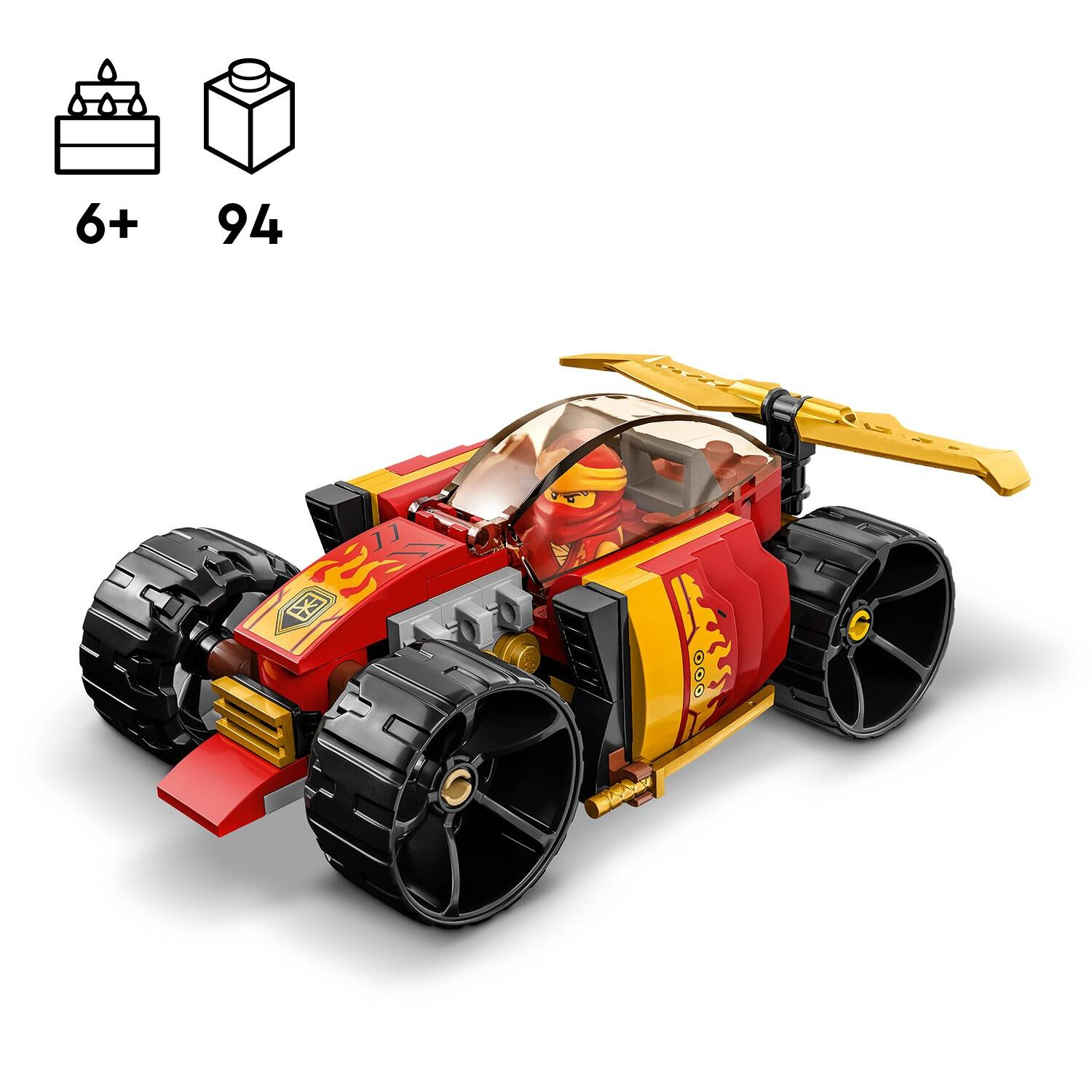 LEGO Ninjago Samochód Wyścigowy Ninja Kaia EVO 94 el. 6+ 71780_2