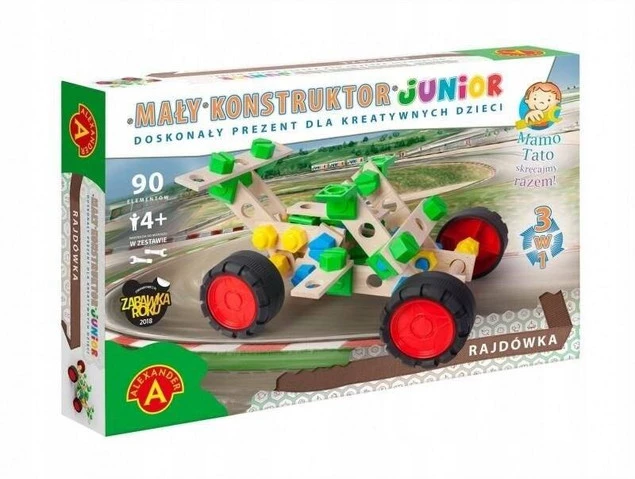 Mały Konstruktor Junior Buggy Model Do Montażu 90EL. 4+ Alexander 2823_1
