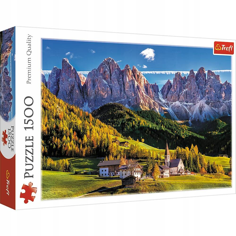 Puzzle 1500 Układanka Góry DOLOMITY Dolina Włochy Krajobraz 12+ Trefl_2