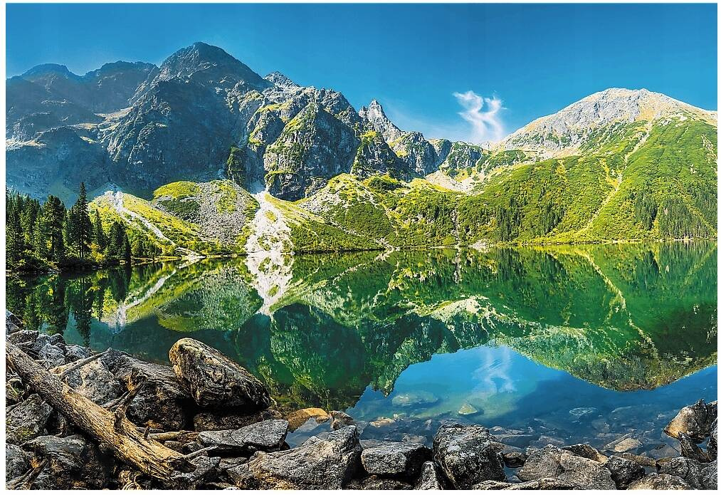 Puzzle 1500 Układanka MORSKIE OKO Krajobraz Widok Góry Jezioro Tatry Trefl_1