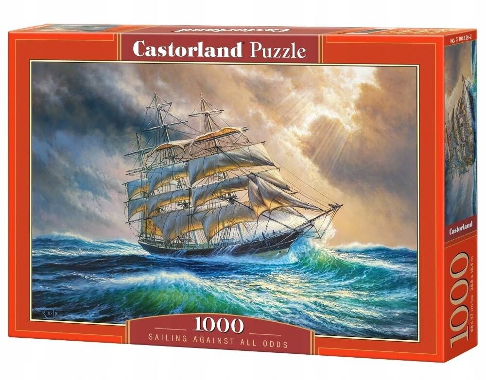 Puzzle 1000 Żegluga STATEK Morze Żaglowiec Widok Krajobraz 9+ Castorland_2