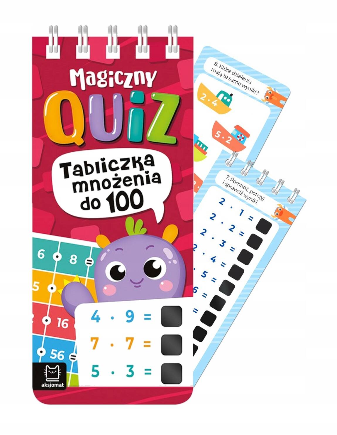 Magiczny Quiz TABLICZKA MNOŻENIA Do 100 Na Spirali 7+ Aksjomat 4293_1