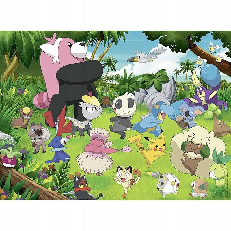 Puzzle 300 Układanka Dzikie POKEMONY Pokemon Pikachu Anime 9+ Ravensburger_1