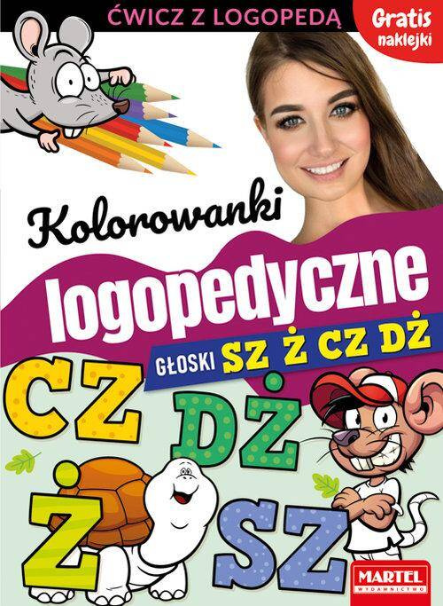 Kolorowanki Logopedyczne Głoski SZ Ż CZ DŻ Martel_1