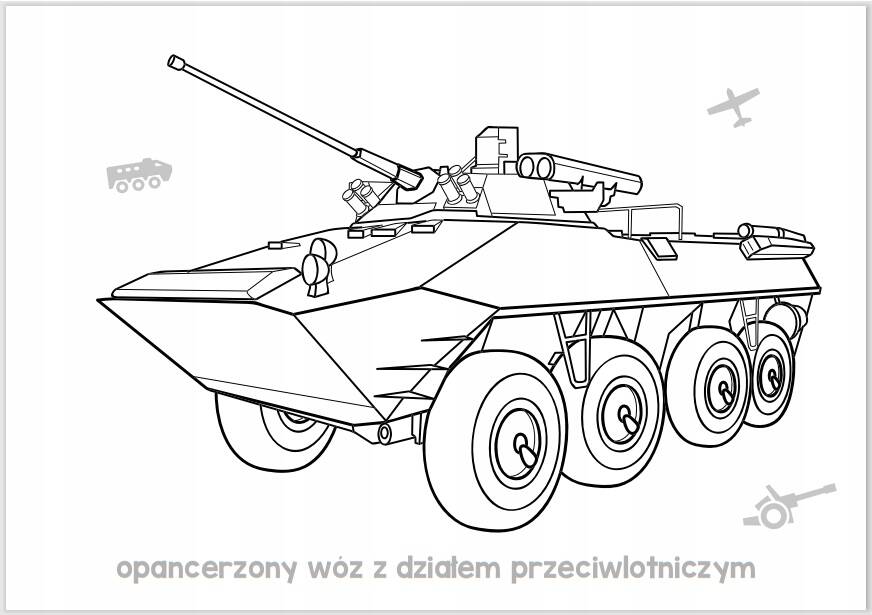 Kolorowanka Ale Frajda! Wykoloruj Pojazdy Wojskowe 3+ Skrzat_3