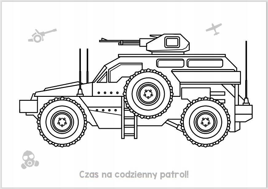 Kolorowanka Ale Frajda! Wykoloruj Pojazdy Wojskowe 3+ Skrzat_4