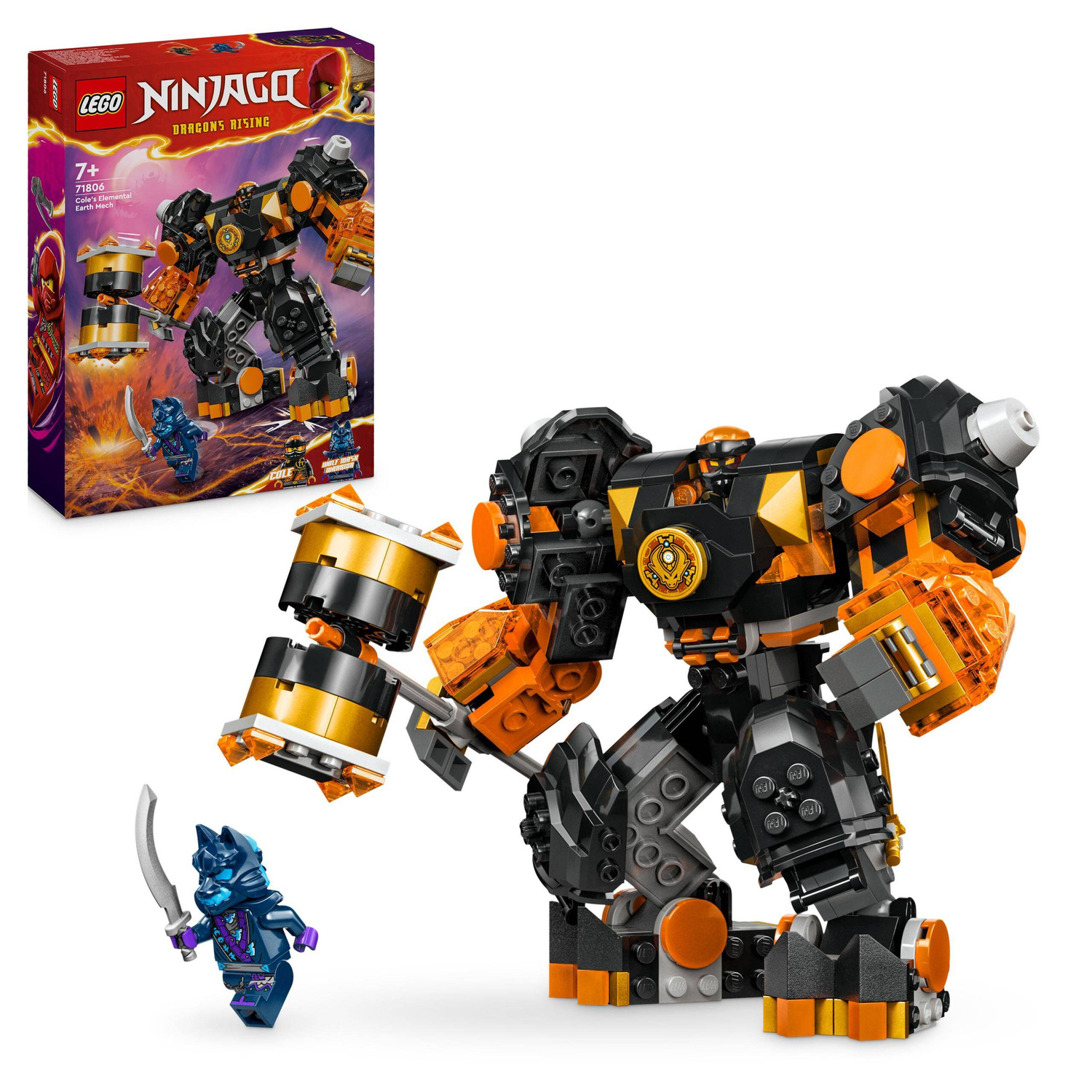 LEGO Ninjago Mech Żywiołu Ziemi Cole’a 235el. 7+ 71806_1