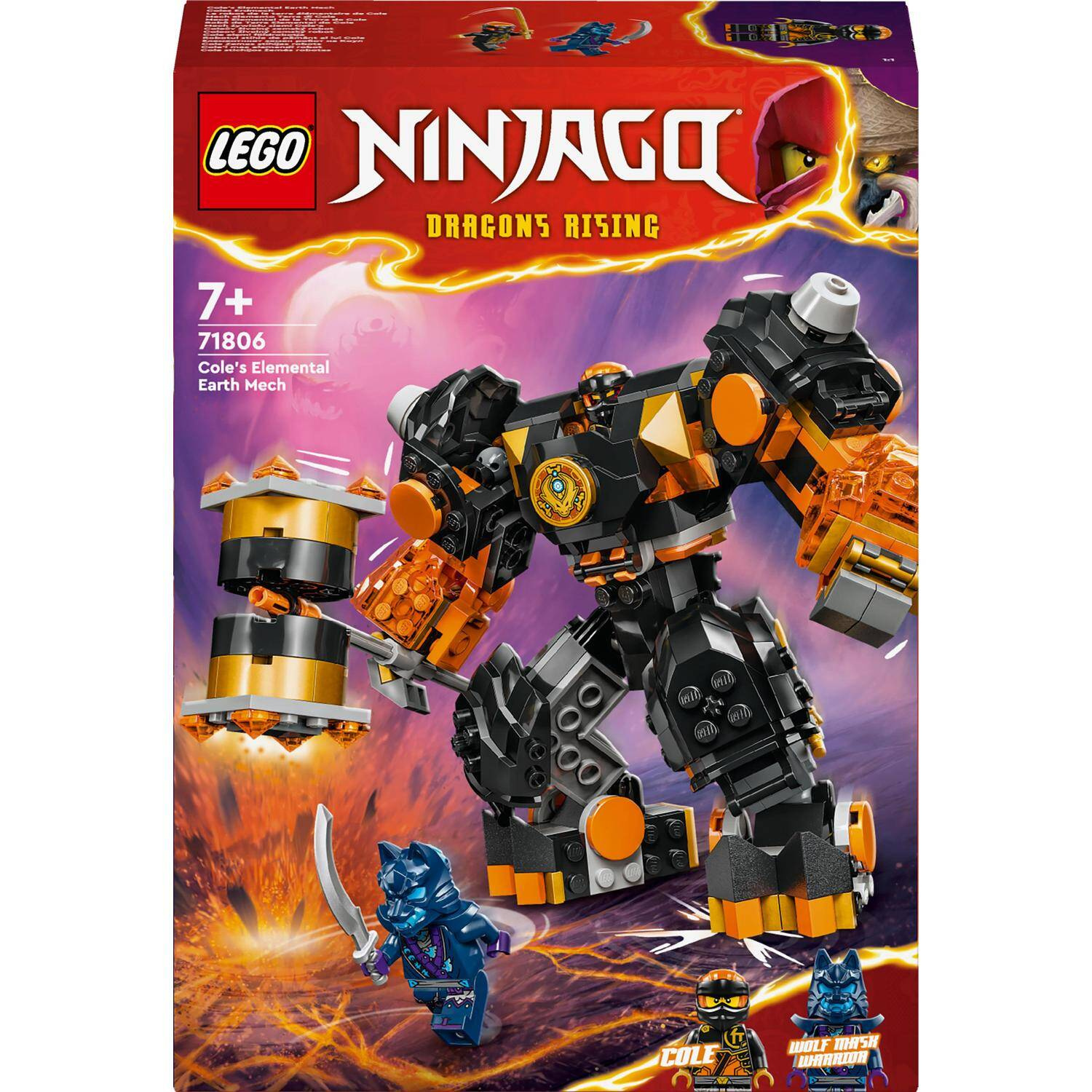 LEGO Ninjago Mech Żywiołu Ziemi Cole’a 235el. 7+ 71806_8