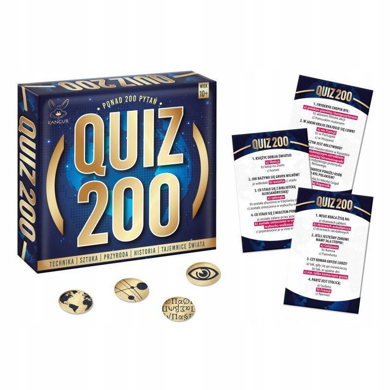 Quiz 200 Rodzinna Gra Quizowa W Pytania 10+ Kangur 7522_2