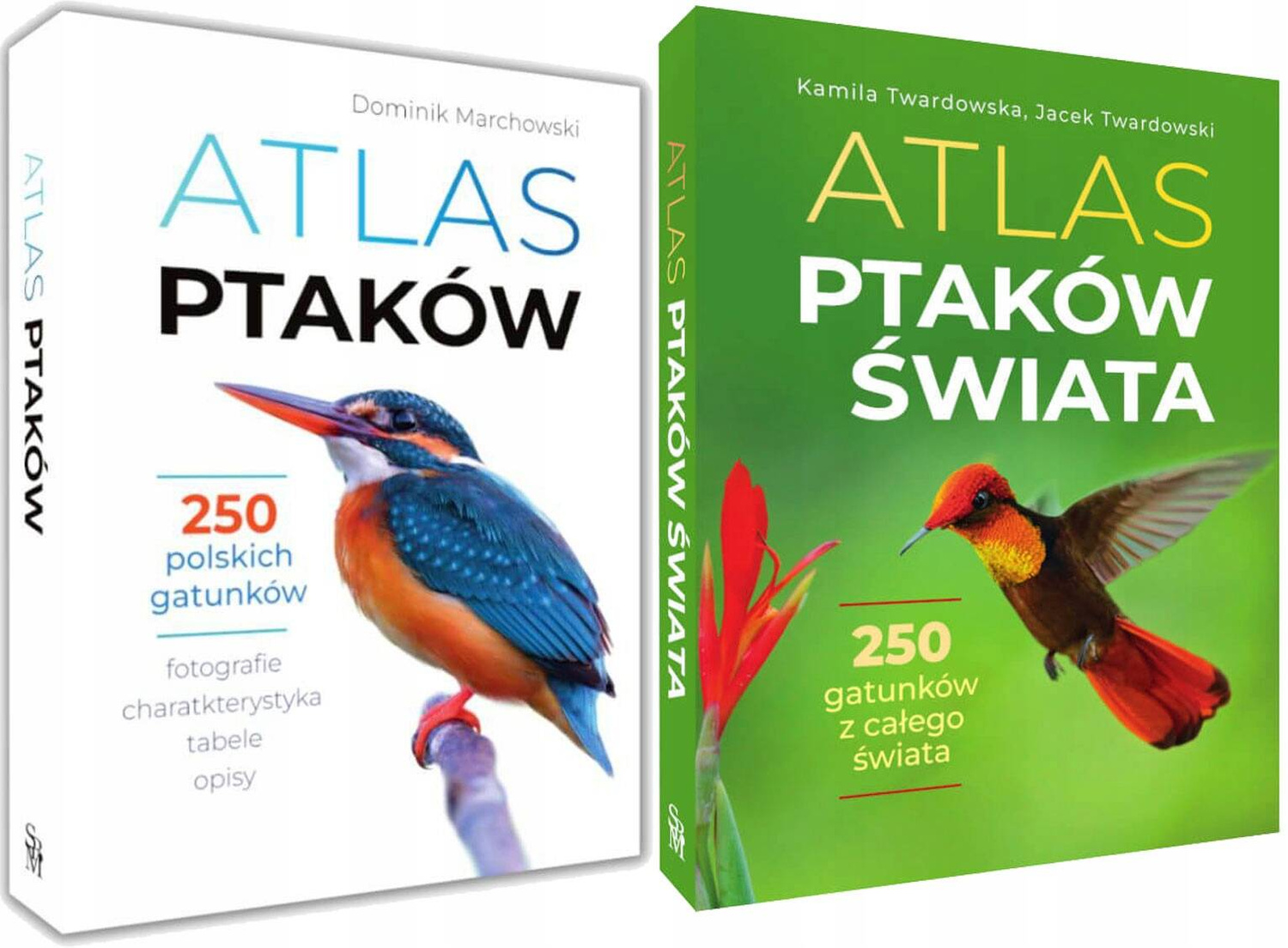 Zestaw Książek O PTAKACH Atlas Ptaków Polskich i Świata 500 Gatunków TW SBM_1