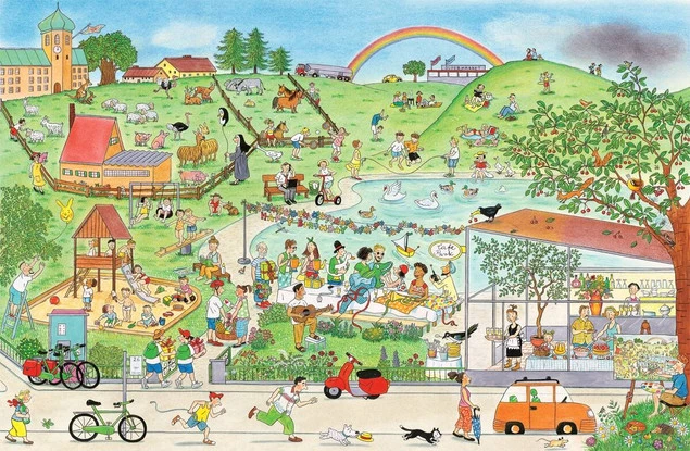 Lato Na Ulicy Czereśniowej Rotraut Susanne Berner 2+ Dwie Siostry_2