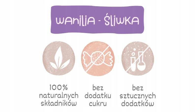 OTO Chrupki Naturalne WANILIA ŚLIWKA Pałeczki Orkiszowe Chia 25g Otolandia_2