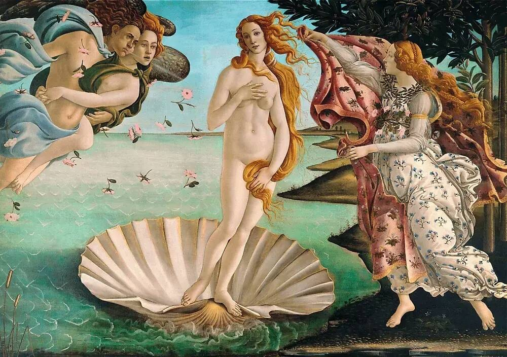 PUZZLE NARODZINY VENUS BOTTICELLI 1000 EL TREFL_1