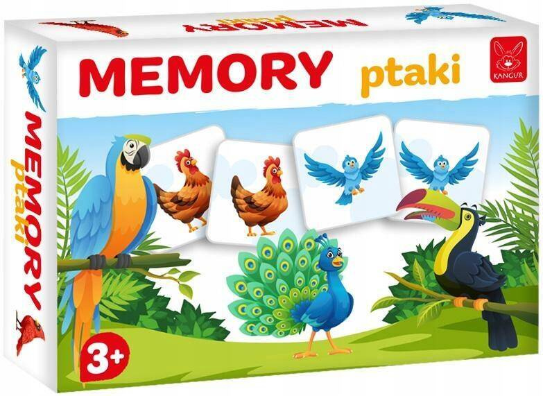 Memory Ptaki Rodzinna Gra Pamięciowa Dla Dzieci 3+ Kangur_1