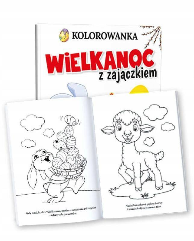 Malowanka Kolorowanka WIELKANOC Z Zajączkiem Z Naklejkami 3+ Martel_2