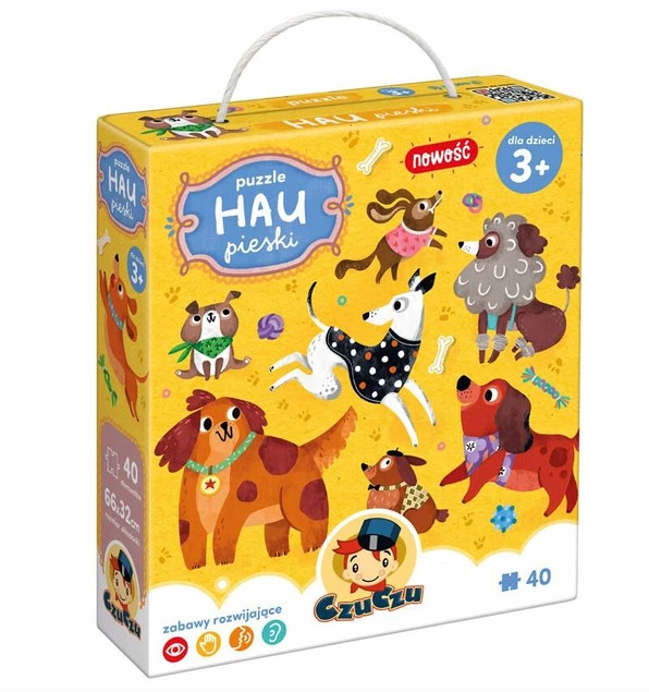 Puzzle Hau Pieski Dla Dzieci 40el. 3+ CzuCzu_1